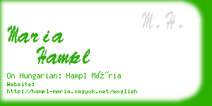 maria hampl business card